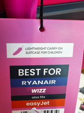 Lade das Bild in den Galerie-Viewer, HH Emotion GmbH BORDLITE Kinder-Handgepäckkoffer in Pink mit Etikett für Ryanair, Wizz Air und easyJet
