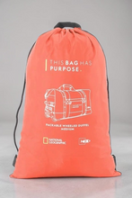 Lade das Bild in den Galerie-Viewer, HH Emotion GmbH National Geographic Packable Wheeled Duffel Medium in leuchtendem Orange mit weißem Aufdruck
