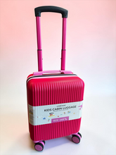 Lade das Bild in den Galerie-Viewer, HH Emotion GmbH Kinder-Handgepäckkoffer in leuchtendem Pink mit ausziehbarem Griff und abnehmbaren Rollen
